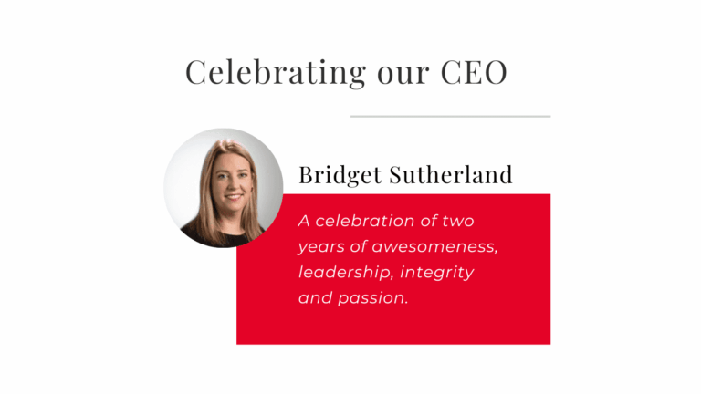 Congratulations Bridget